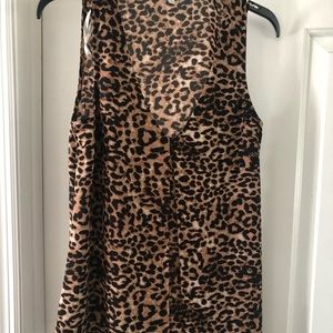 Daniel Rainn Sleeveless Leopard Tank